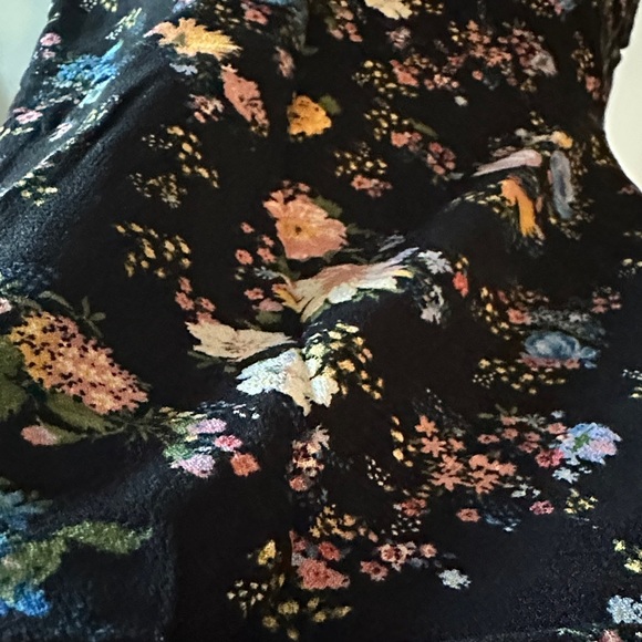 WILD FABLE | Black Floral Short Sleeve Rayon Jumpsuit - Picture 9 of 12